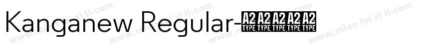 Kanganew Regular字体转换